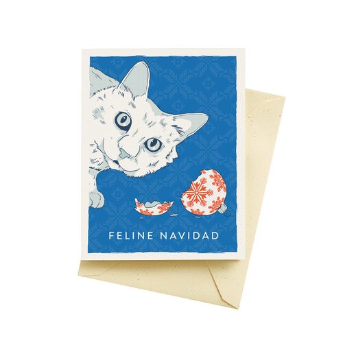 Feline Navidad Holiday Card
